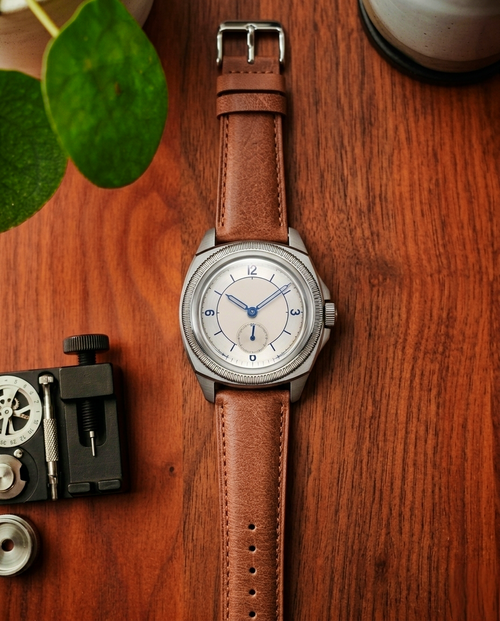 Vanguard Series | Square-Tail Top Grain Brown Leather Watch Straps