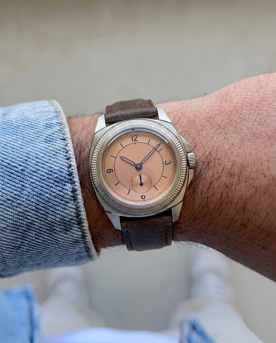 Vanguard Series | Square-Tail Top Grain Dark Brown Leather Watch Straps